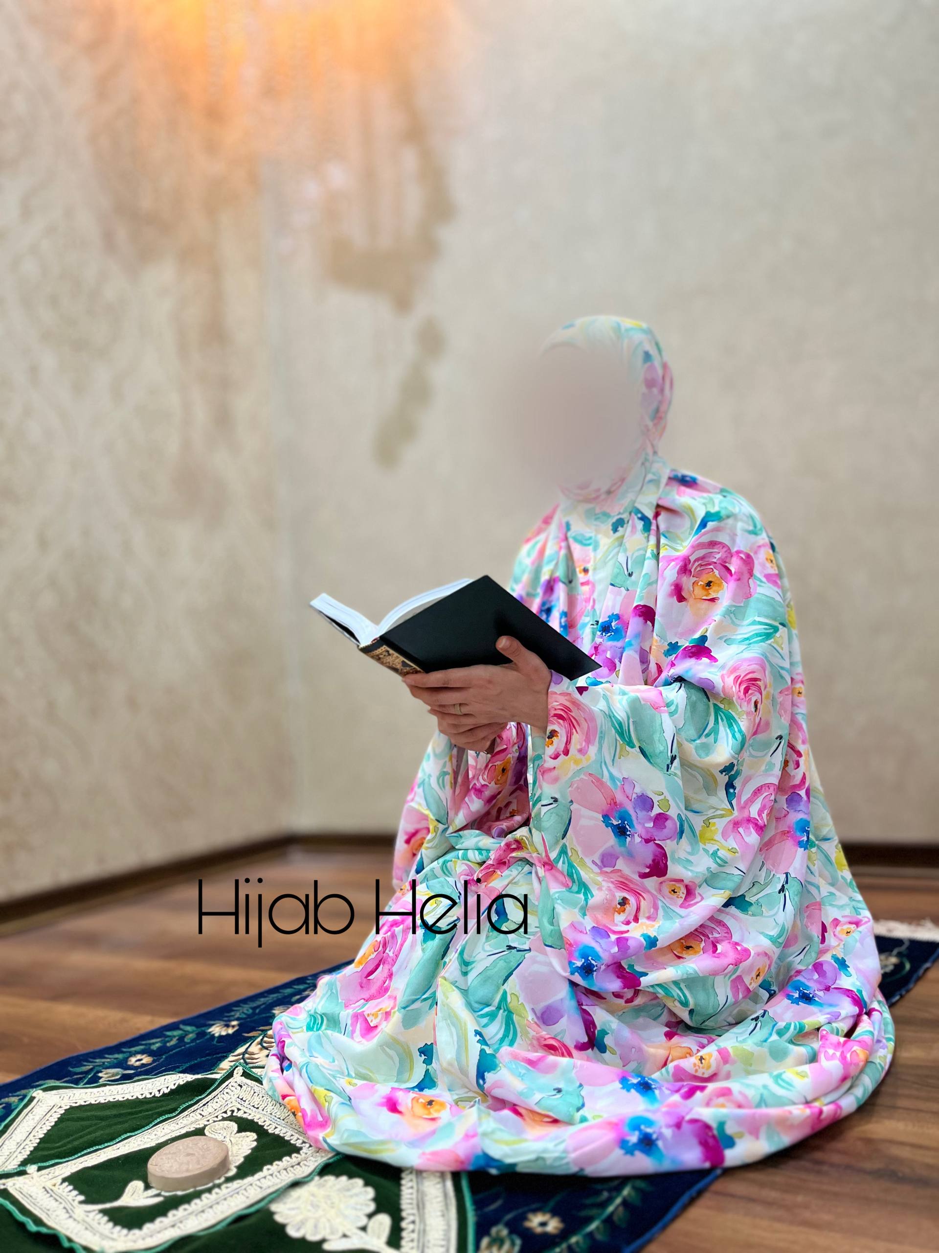 چادر نماز کیسه ای مدل بهار کدری